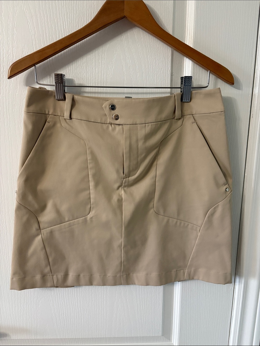 RLX Logo Embellished Beige Skort